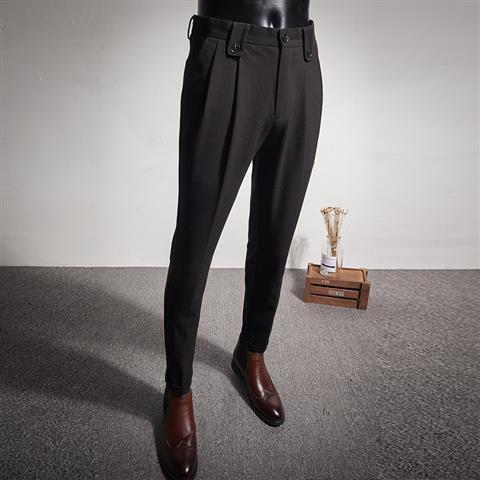 Nouvelle Robe Daffaires Pantalon Mode PlisCostume Pantalon Streetwear Pantalon Costume Homme