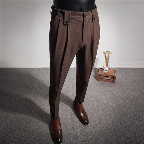 Nouvelle Robe Daffaires Pantalon Mode PlisCostume Pantalon Streetwear Pantalon Costume Homme