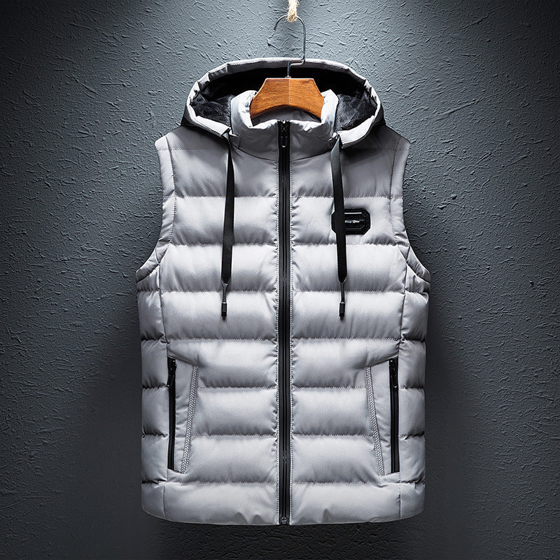 Men's Waistcoat Cotton-padded Slim Jacket