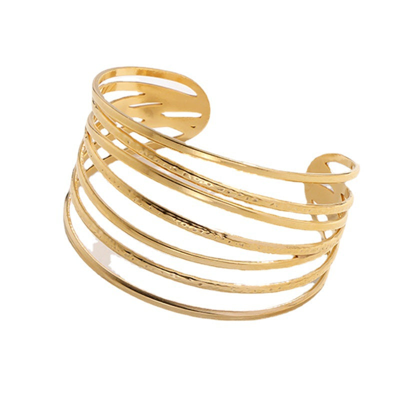 Exaggerated High-grade Non-fading Adjustable Stainless Steel Bracelet For Women