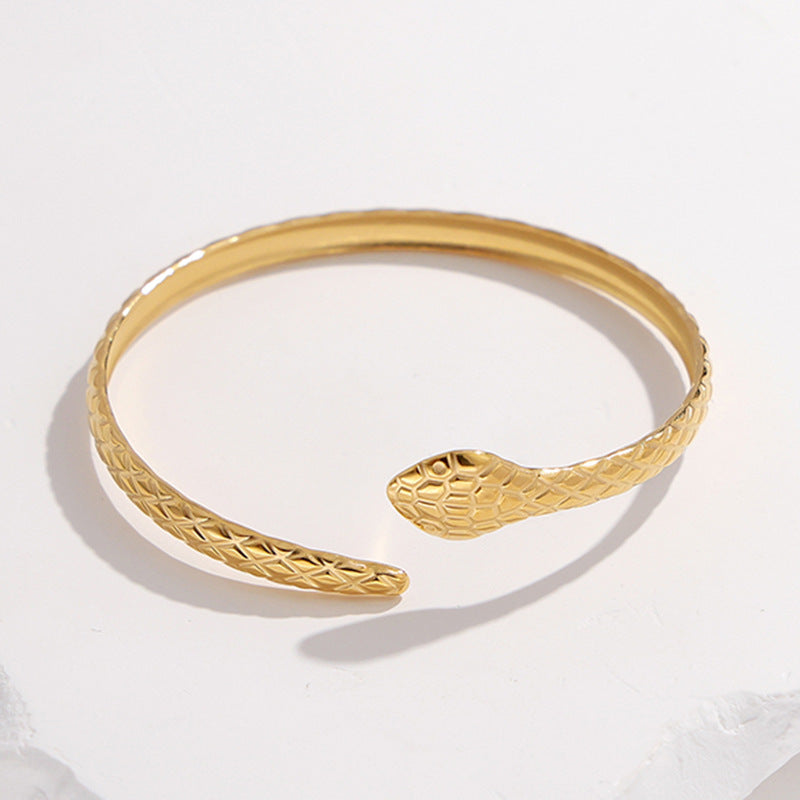 Exaggerated High-grade Non-fading Adjustable Stainless Steel Bracelet For Women