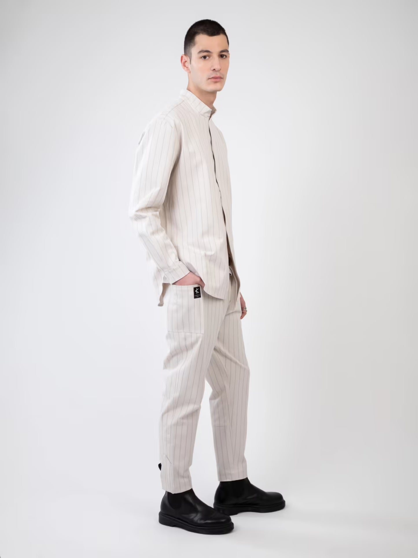 Yaku Shirt - White Stripes