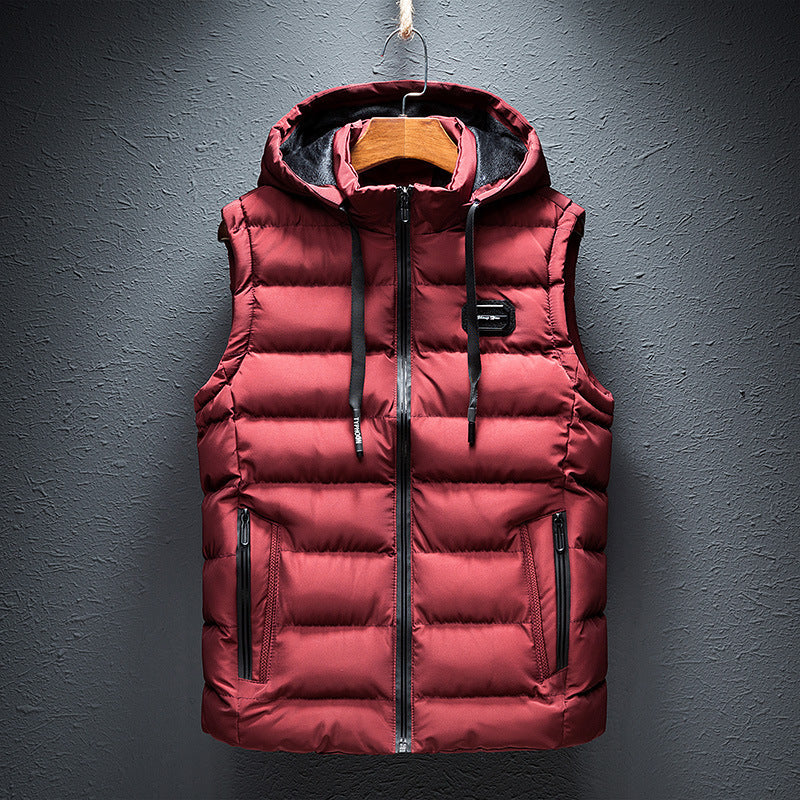 Men's Waistcoat Cotton-padded Slim Jacket
