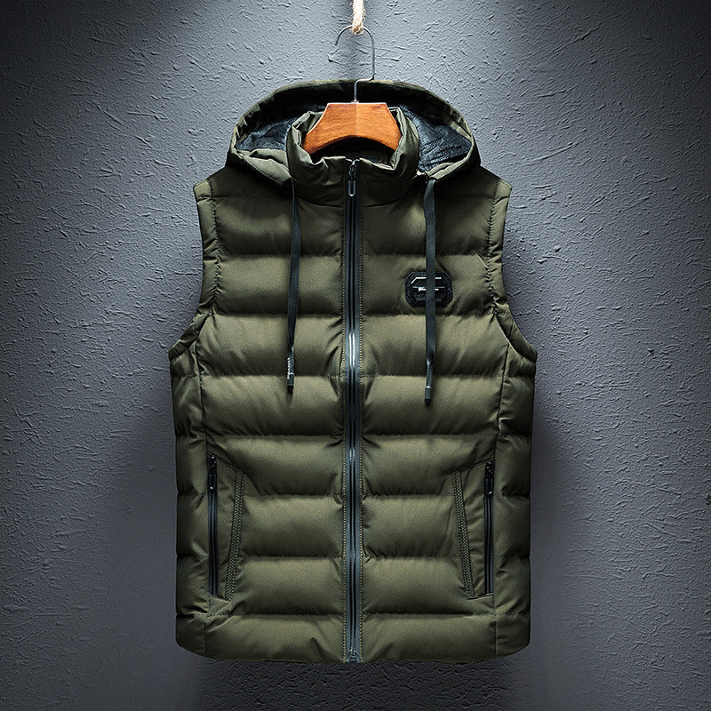 Men's Waistcoat Cotton-padded Slim Jacket